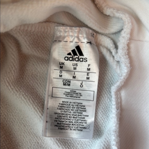 Adidas White and Black Sweatshirt Pullover Hoodie - Picture 2 of 6